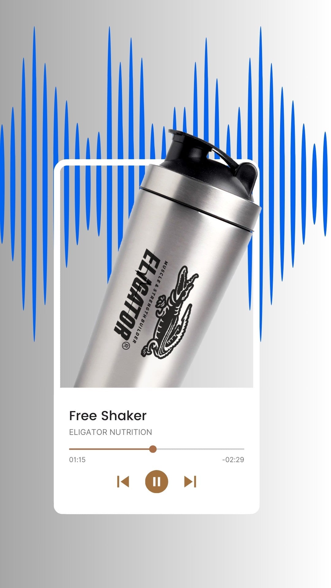 Eligator 100% Whey Protein (900g, 2lbs)