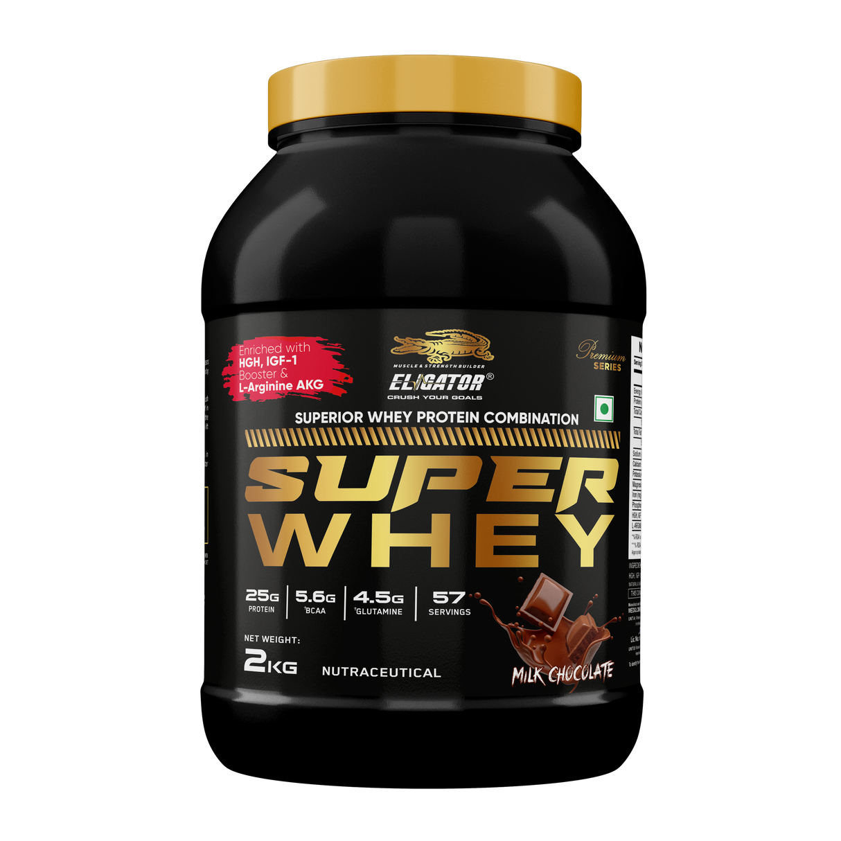 Eligator Premium Series Super Whey - Superior Whey Protein Combination 2kg 57 Servings