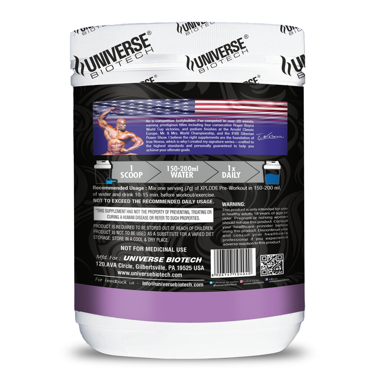 Universe Biotech XPLODE Preworkout