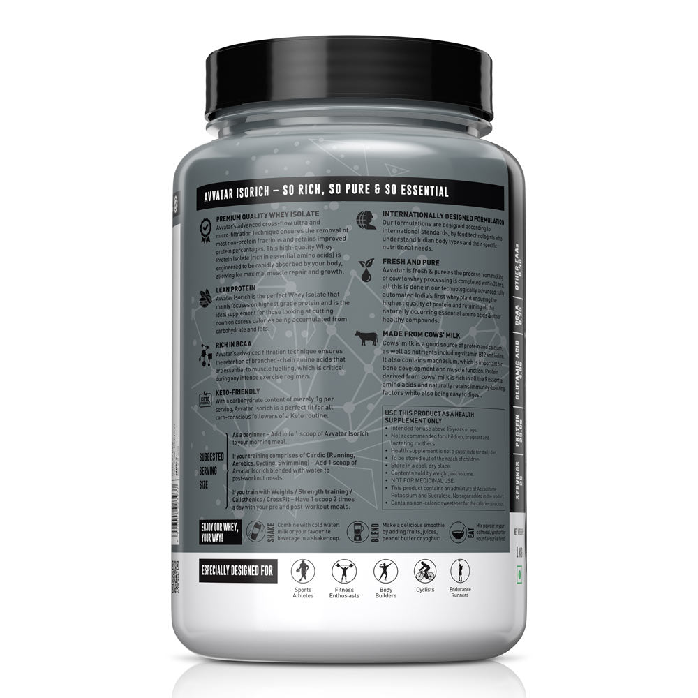 Avvatar Isorich Protein | Premium Whey Protein Isolate Supplement