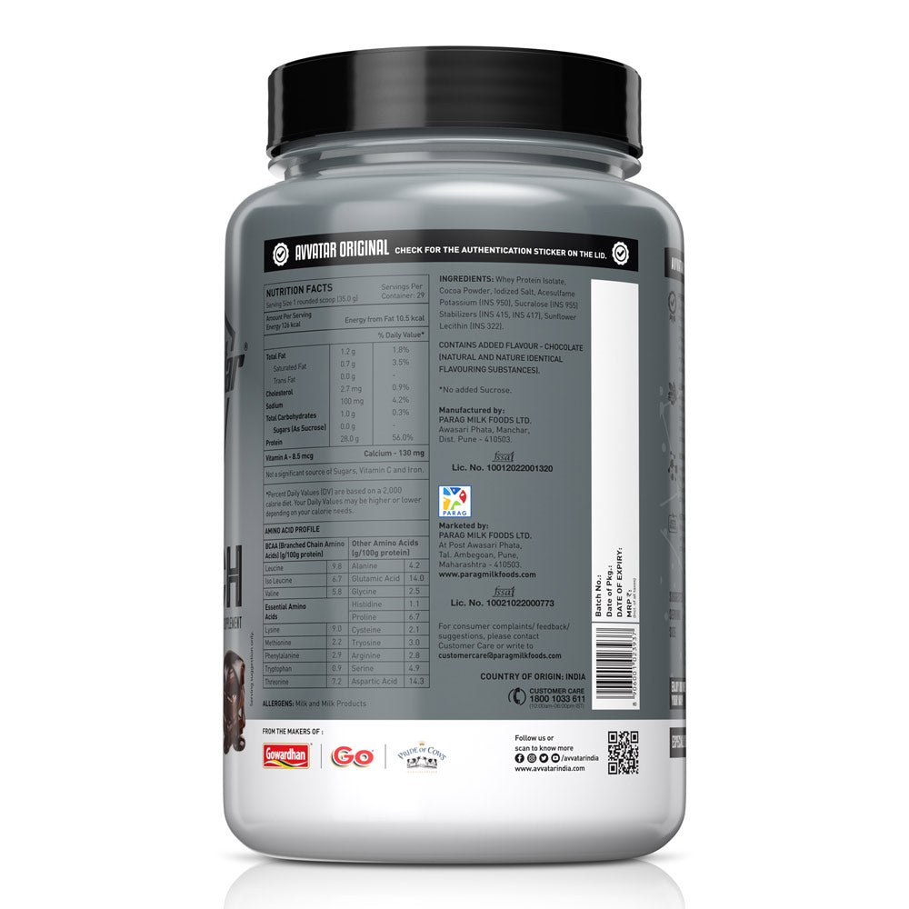 Avvatar Isorich Protein | Premium Whey Protein Isolate Supplement