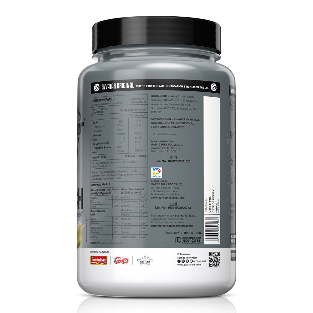 Avvatar Isorich Protein | Premium Whey Protein Isolate Supplement