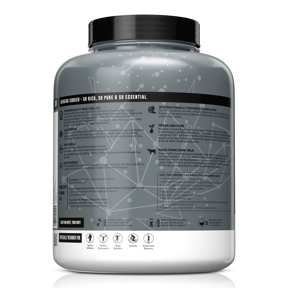 Avvatar Isorich Protein | Premium Whey Protein Isolate Supplement