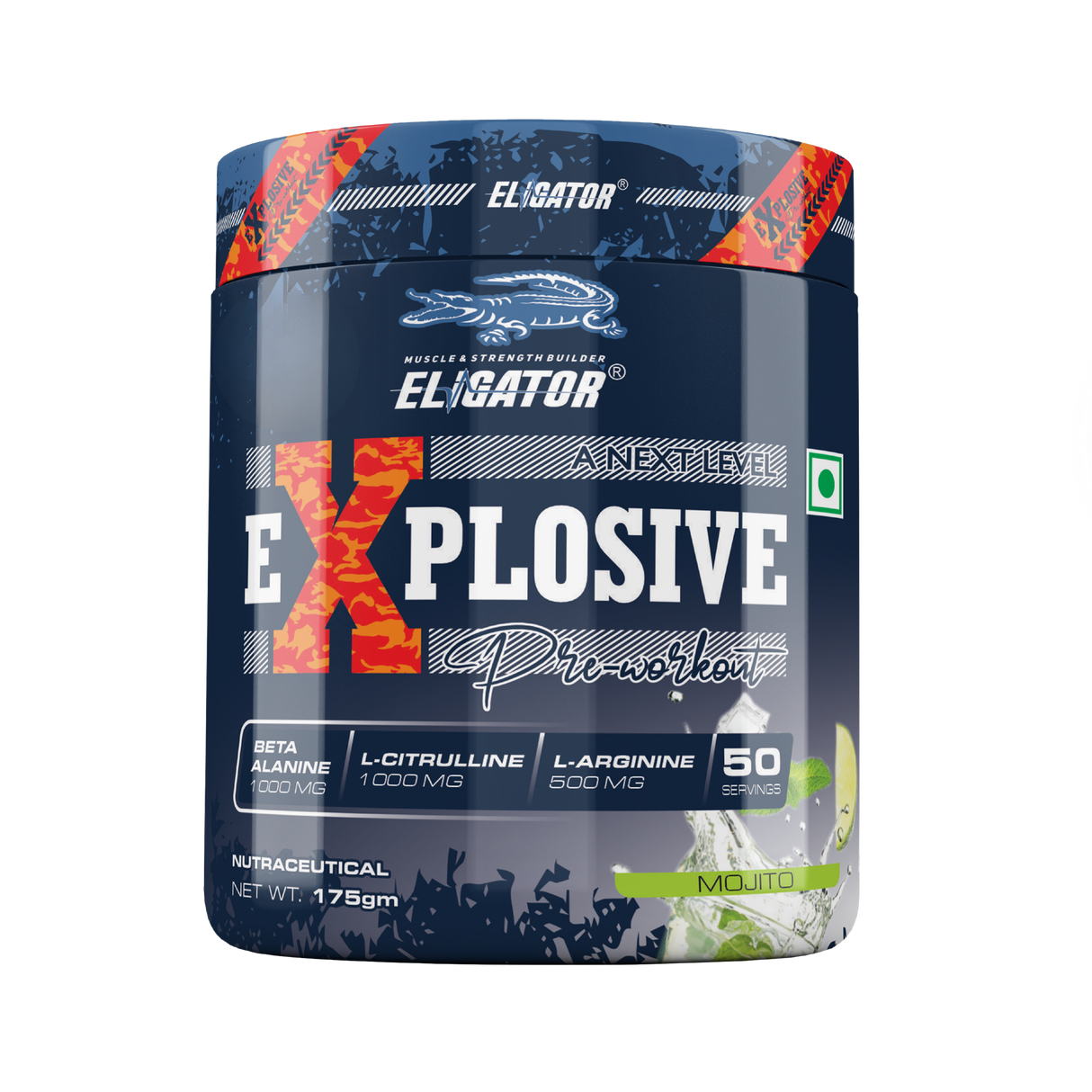 Eligator Explosive Pre Workout 175gm 50 Servings