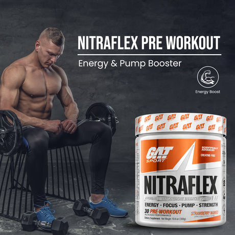 NITRAFLEX ADVANCED Pre-Workout Strawberry Mango Flavor