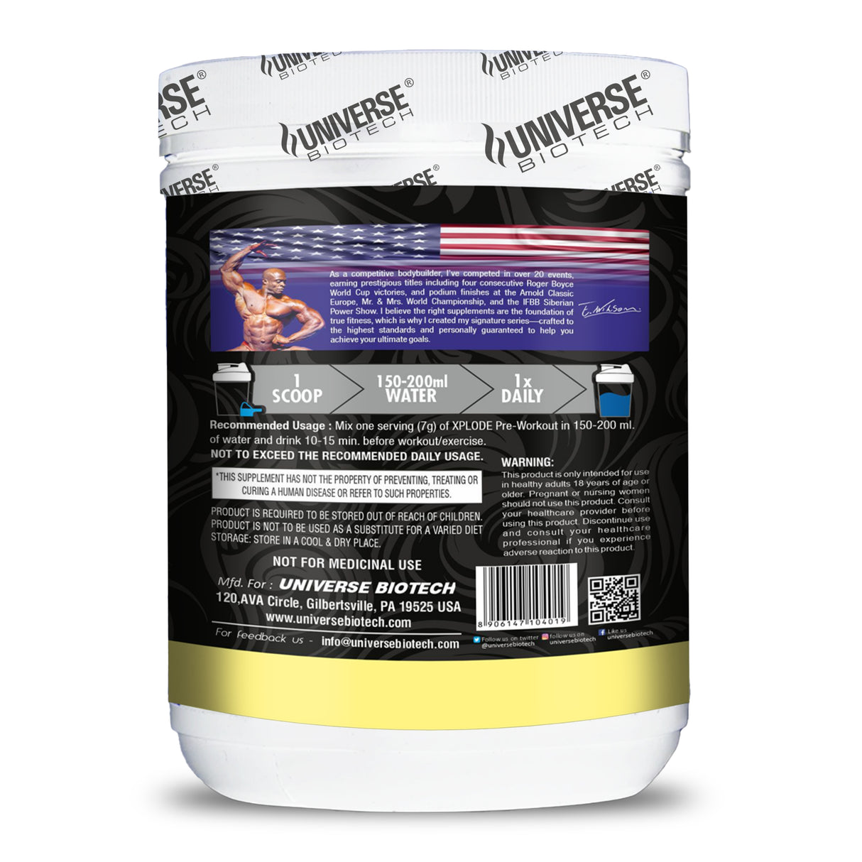 Universe Biotech XPLODE Preworkout