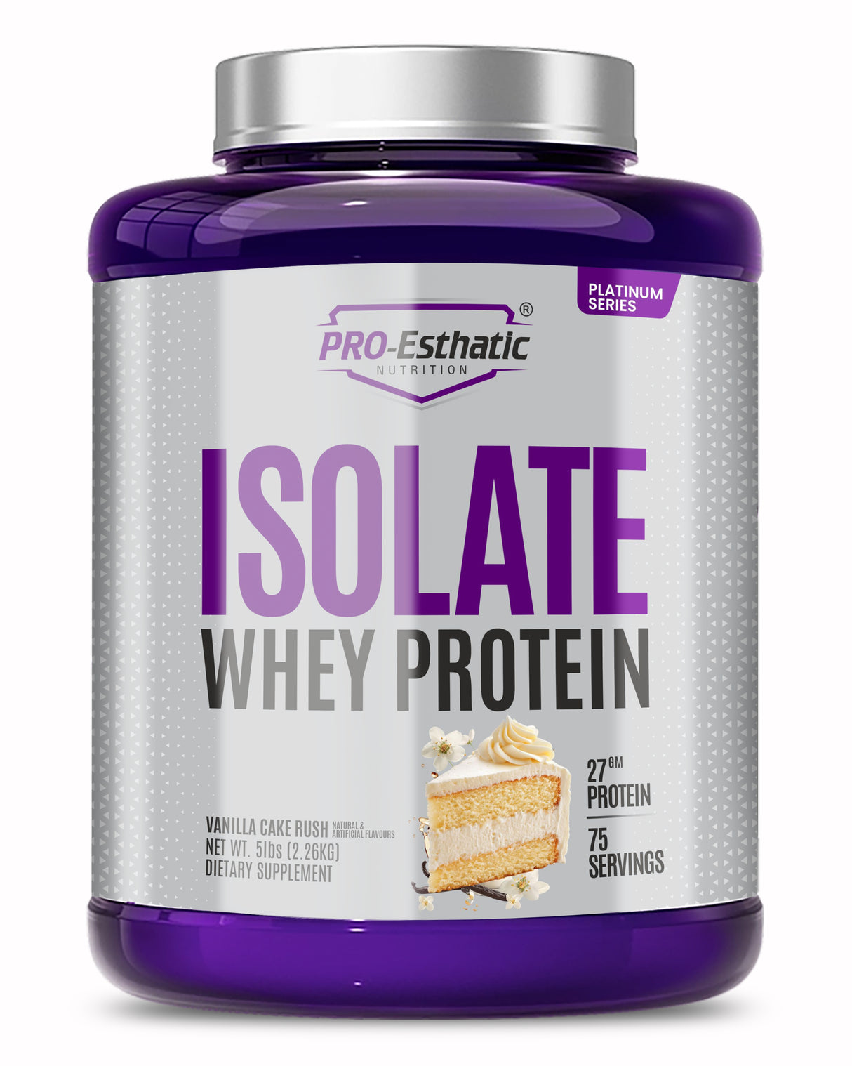 Pro-Esthatic Isolate Whey Protein – 27g Protein | Platinum Series