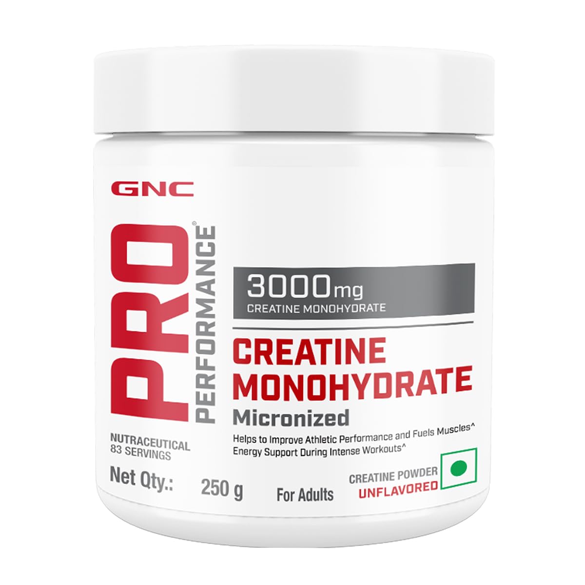 GNC Pro Performance Creatine Monohydrate - 250g (83 Servings)