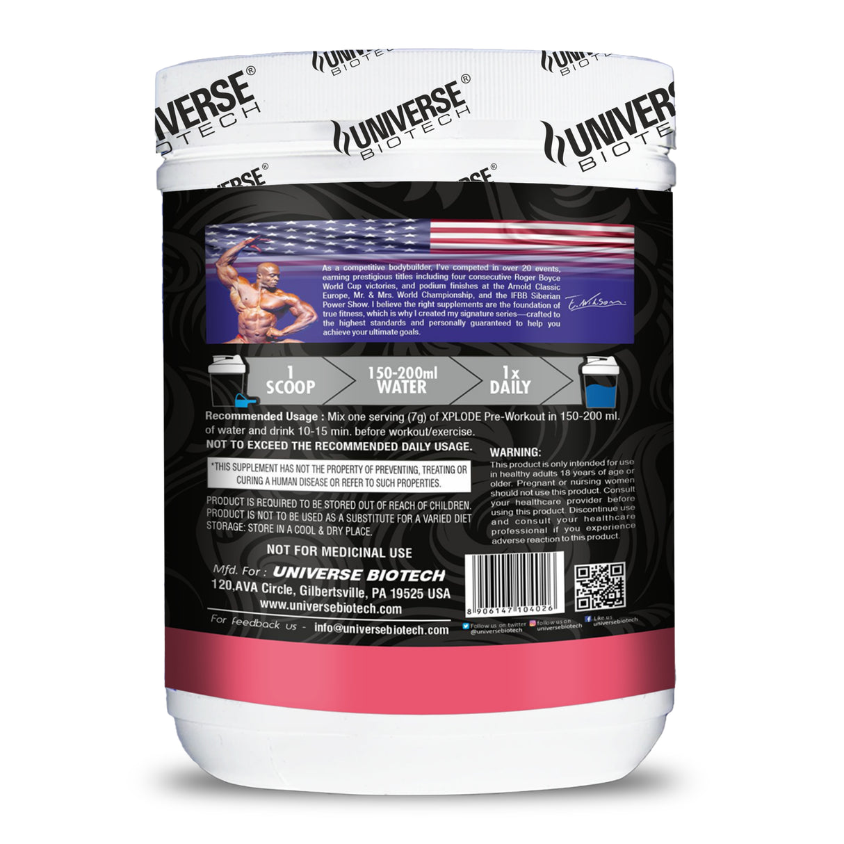 Universe Biotech XPLODE Preworkout
