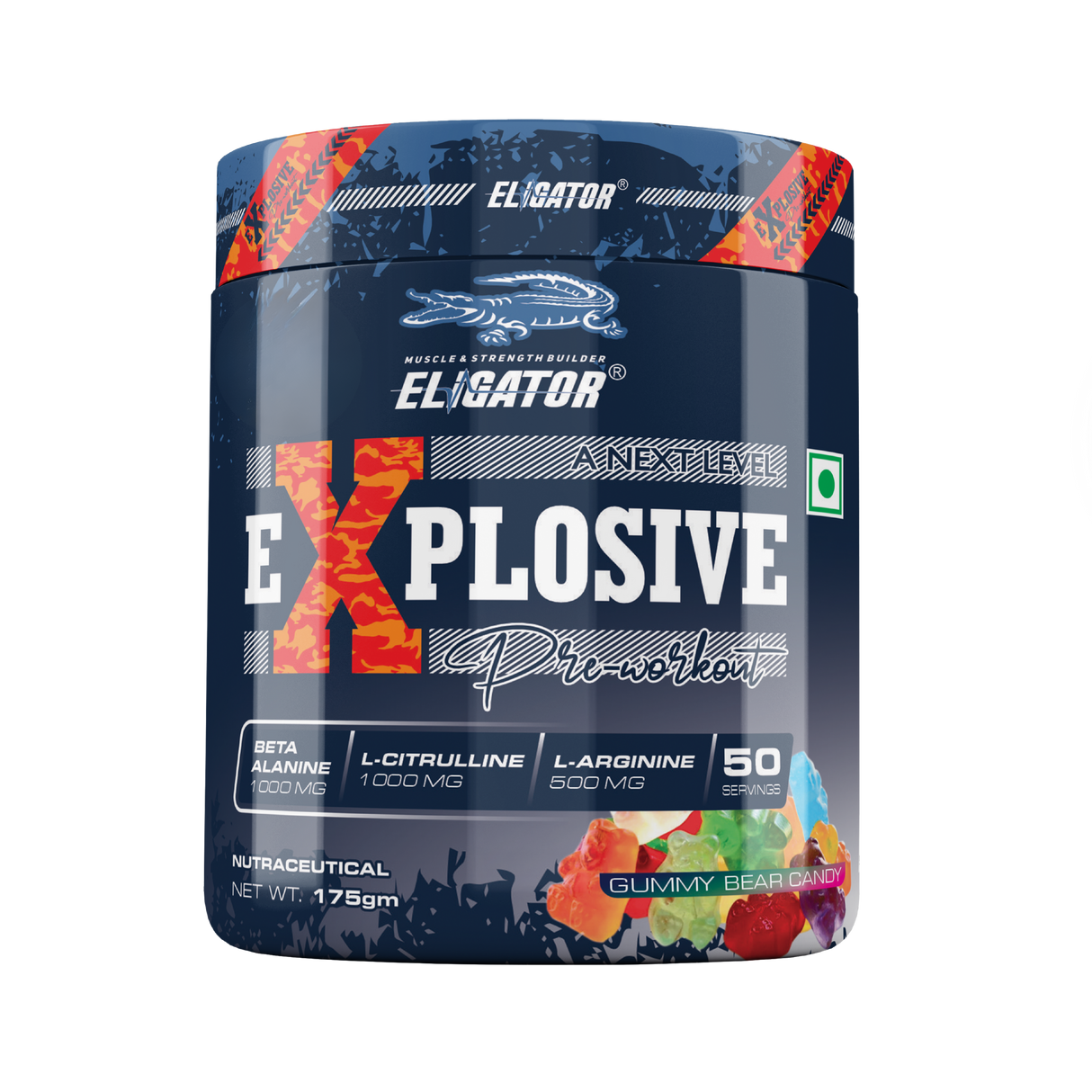 Eligator Explosive Pre Workout 175gm 50 Servings