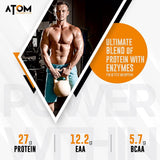 ATOM Whey Protein With Digestive Enzymes | Double Rich Chocolate (1kg)