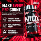 Nutrex NIOX Nitric Oxide | PREMIUM PUMP BOOSTER FOR MAX VASCULARITY - 90Caps