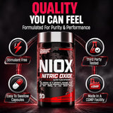 Nutrex NIOX Nitric Oxide | PREMIUM PUMP BOOSTER FOR MAX VASCULARITY - 90Caps