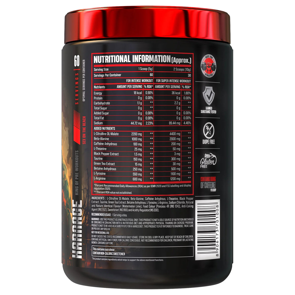 Big Muscles Karnage Pre-workout 60 servings
