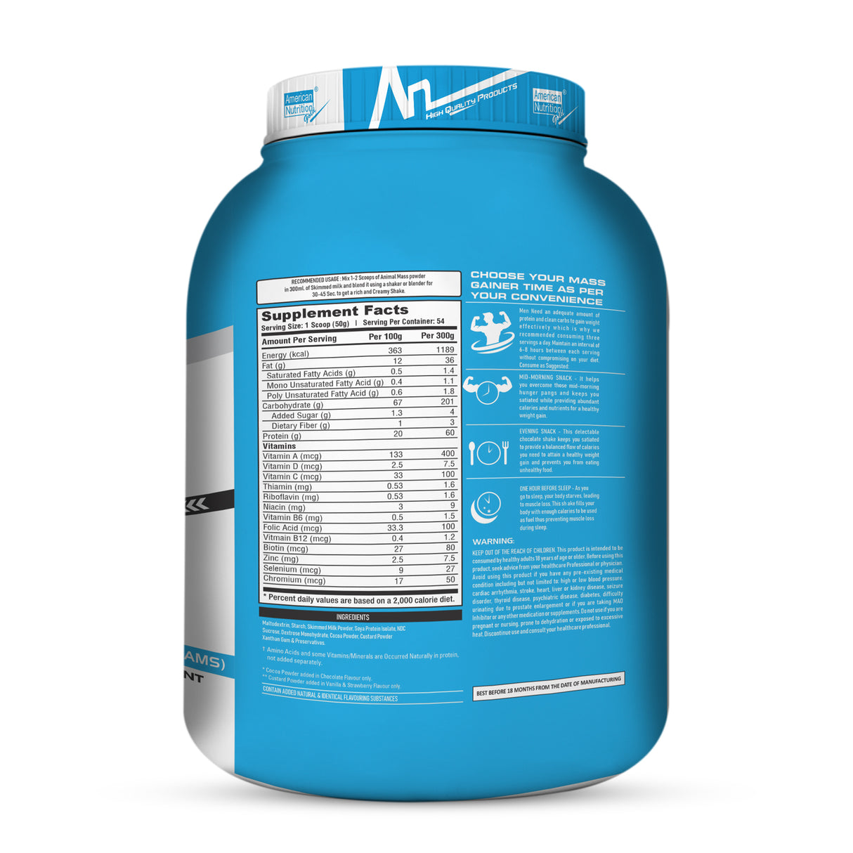 American Nutrition Animal Mass Gainer