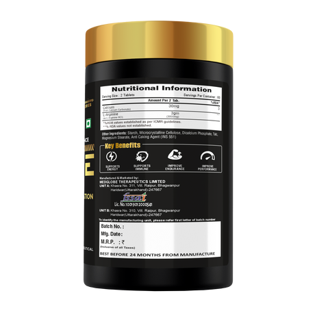 Premium Series Arginine 3000 mg - 120 Tablets (60 Servings)