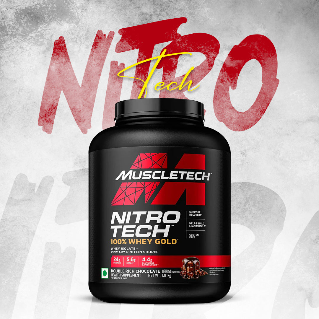 MuscleTech Nitrotech 100% Whey Gold  Double Rich Chocolate (1.81 kg)