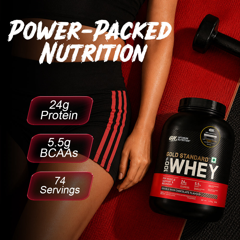 Optimum Nutrition (ON) Gold Standard 100% Protein Powder (2.27 kg, Double Rich Chocolate)