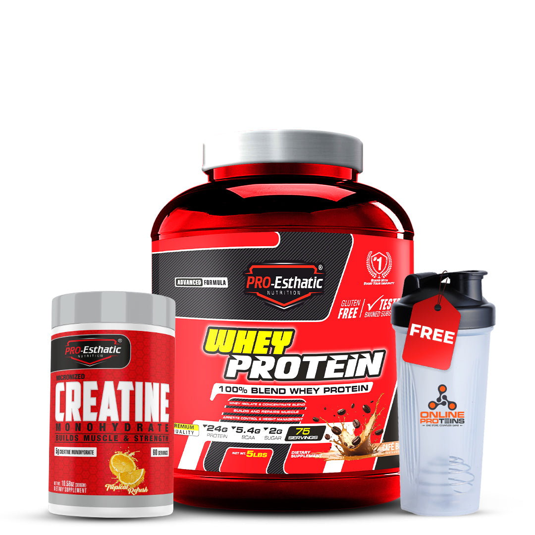 Pro-Esthatic Whey Protein 5lbs with Creatine Monohydrate 250gm
