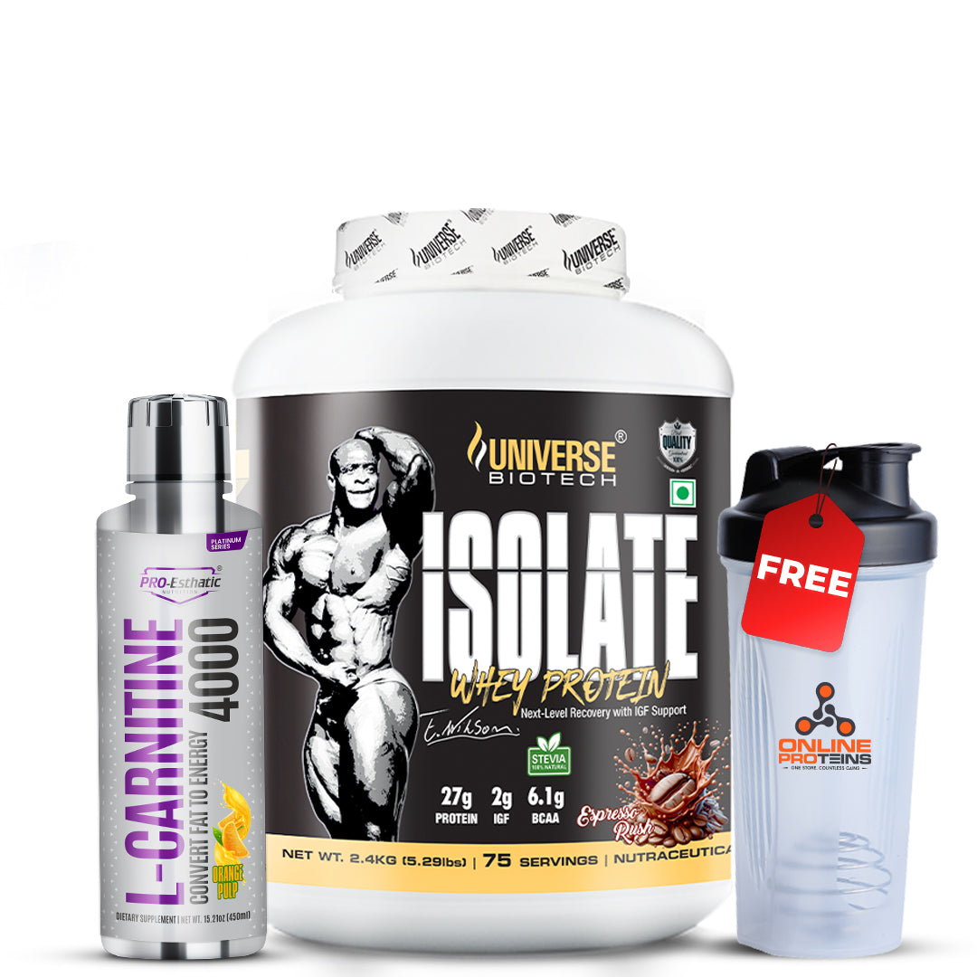 Universe Biotech Isolate Whey Protein 5.29lbs and  Pro-Esthatic L-Carnitine 4000mg