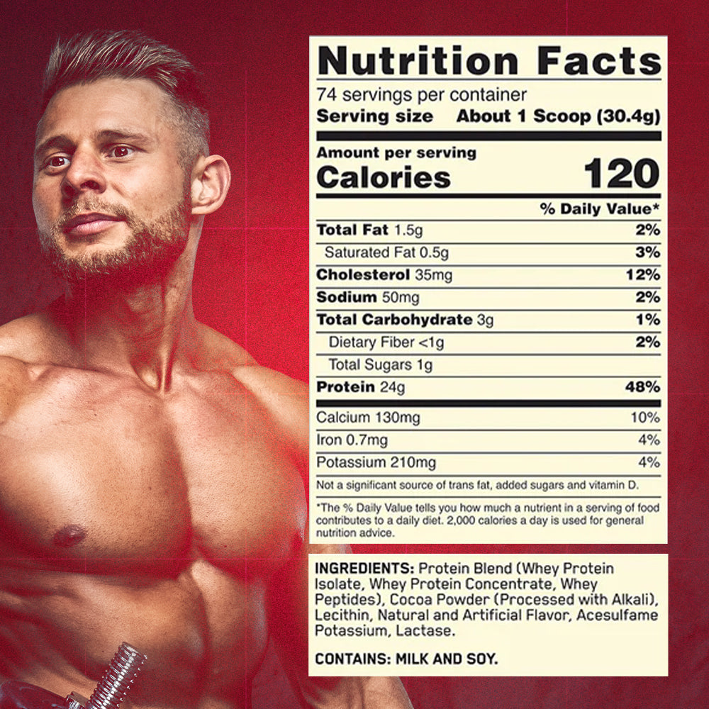 Optimum Nutrition (ON) Gold Standard 100% Protein Powder (2.27 kg, Double Rich Chocolate)