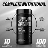 Muscletech Essential Series Platinum 100% Omega Fish Oil (100 Softgels)