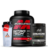 MuscleTech Nitro-Tech Whey Protein and Platinum 100% Creatine with free shaker