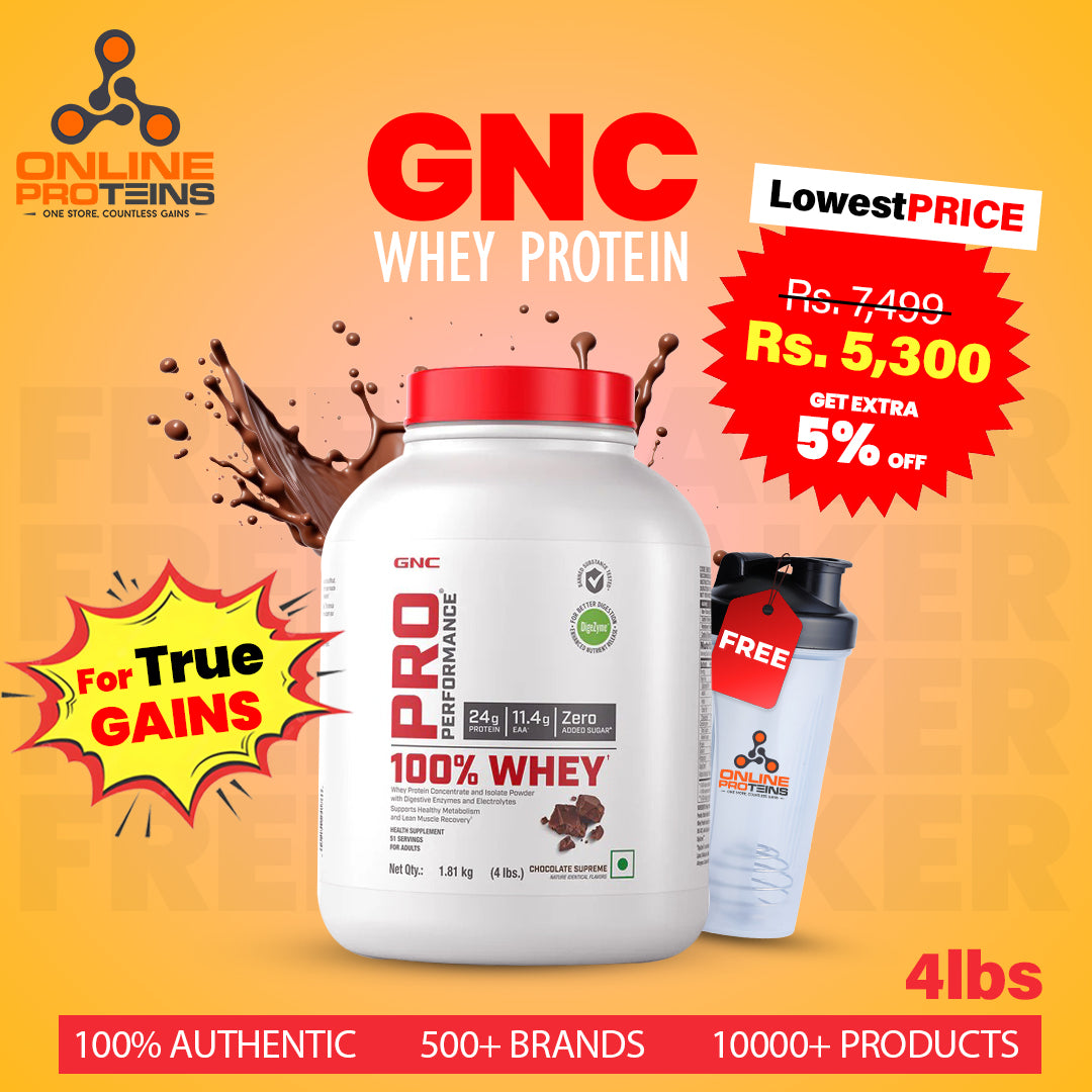 GNC Pro Performance 100% Whey Protein | Chocolate Supreme| 1.81kg|4lbs