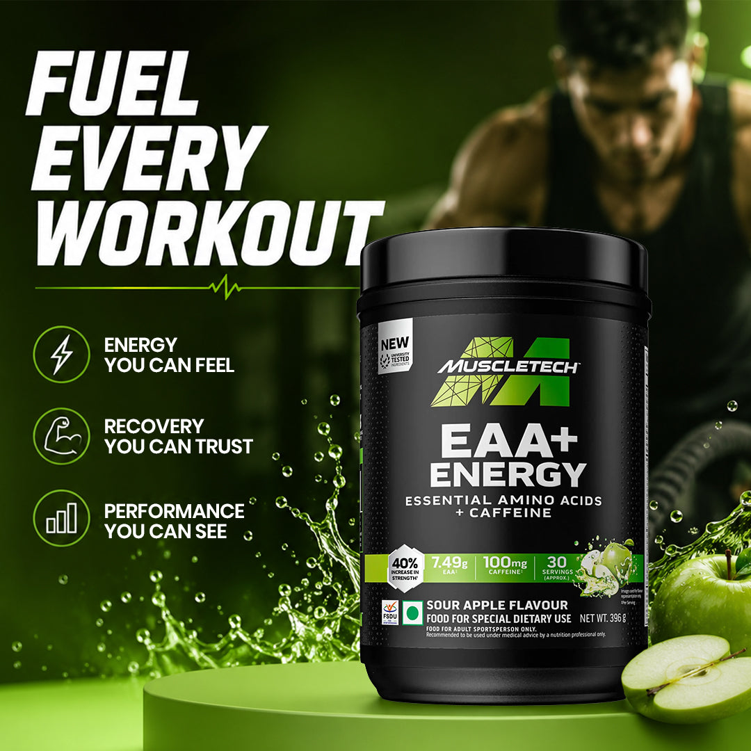 Muscletech EAA+ Energy Amino Acid, Muscle Building, Recovery