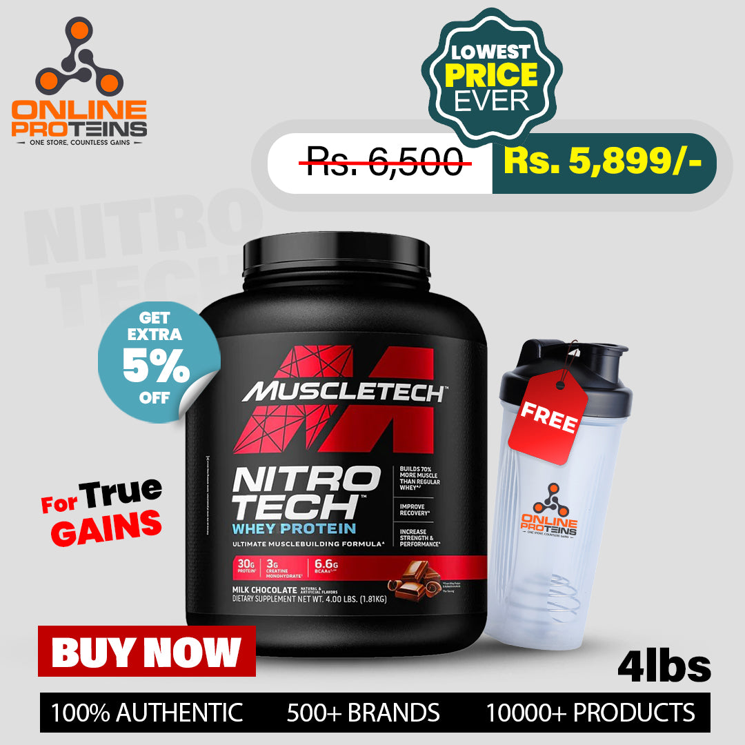Muscletech Nitro Tech, 100% Whey Gold, Double Rich Chocolate (1.81 kg)