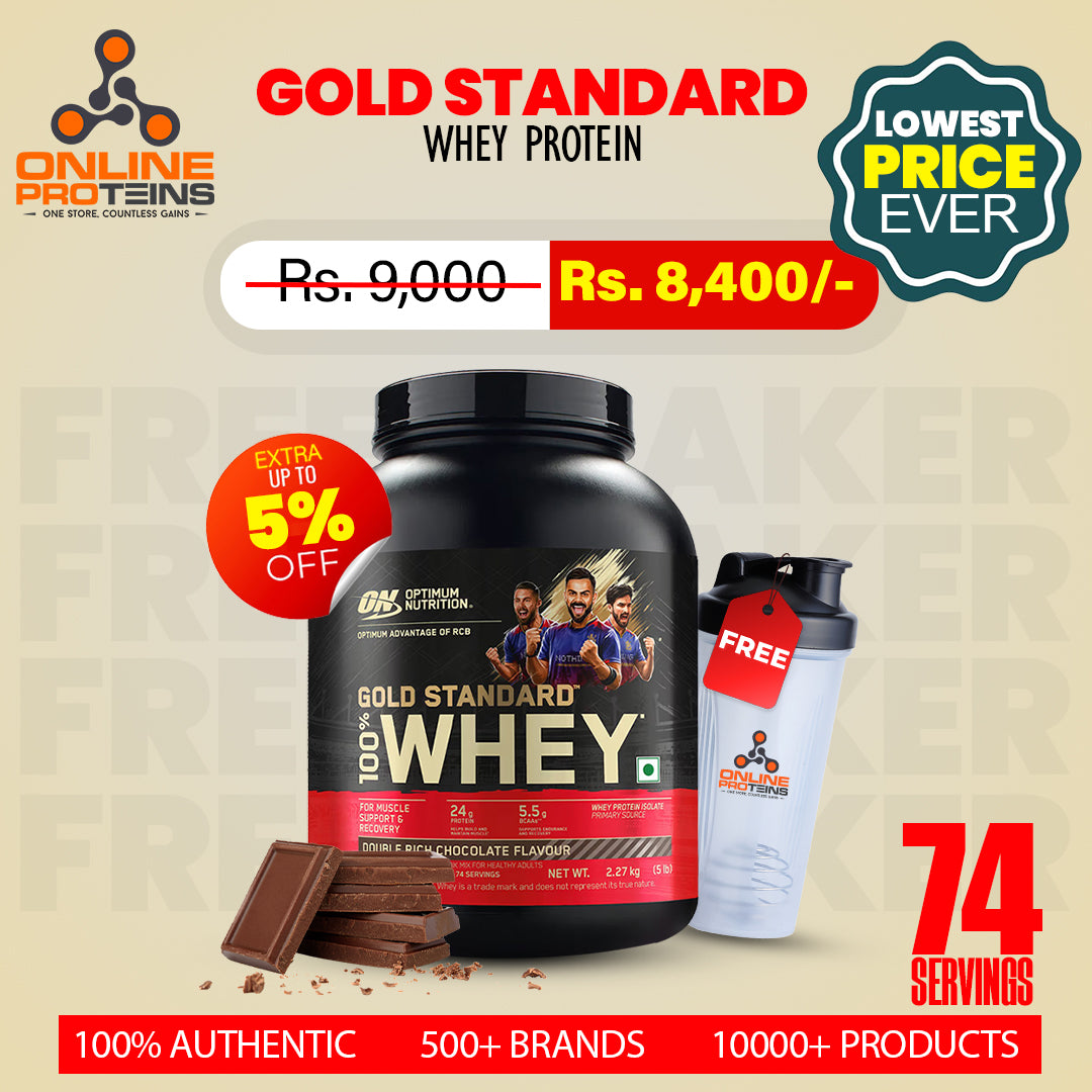 Optimum Nutrition (ON) Gold Standard 100% Protein Powder (2.27 kg, Double Rich Chocolate)