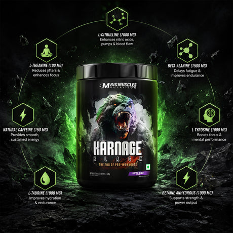 Big Muscles Karnage Black Pre-workout 30 servings