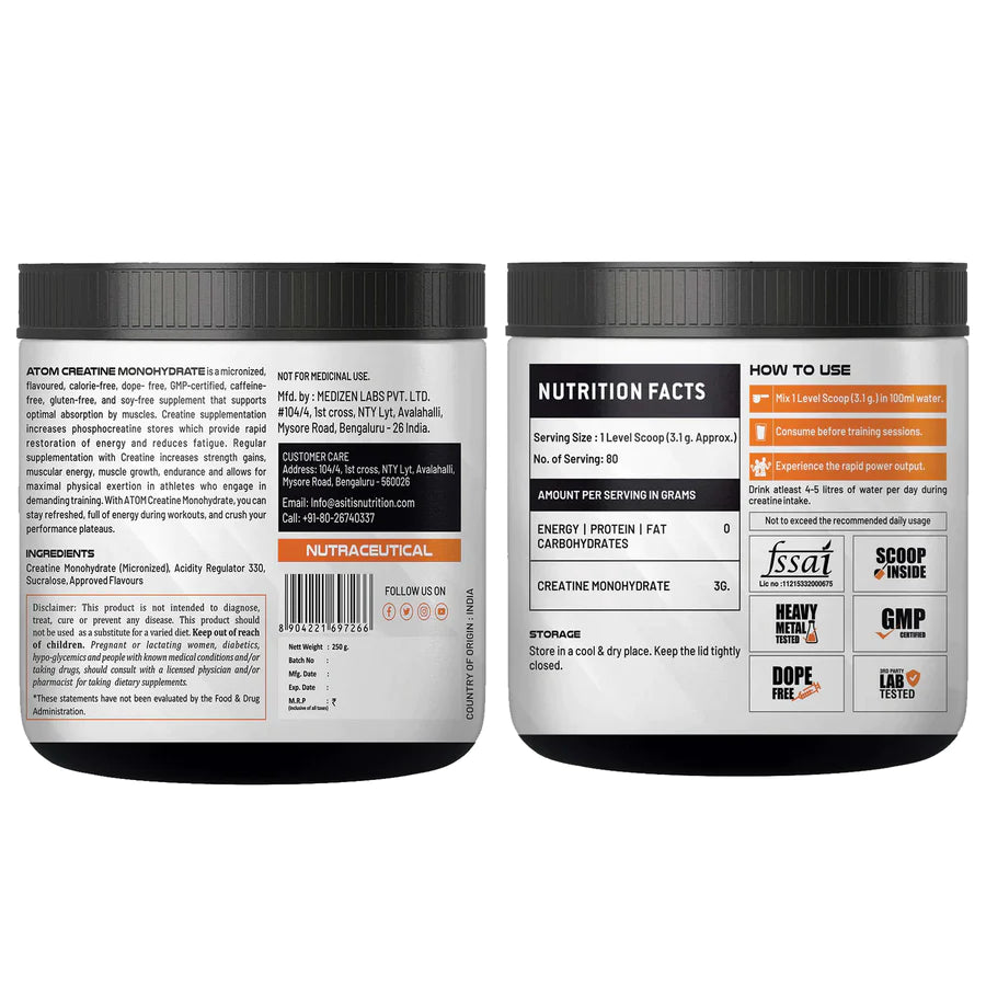 ATOM Creatine Monohydrate