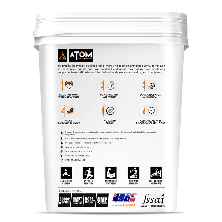 AS-IT-is Atom Whey Protein with Digestive Enzymes