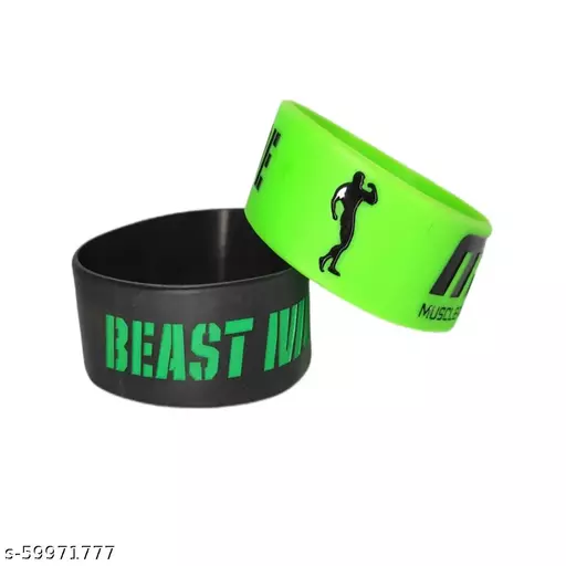 Beast Mode Green by MusclePharm Wrist Bands