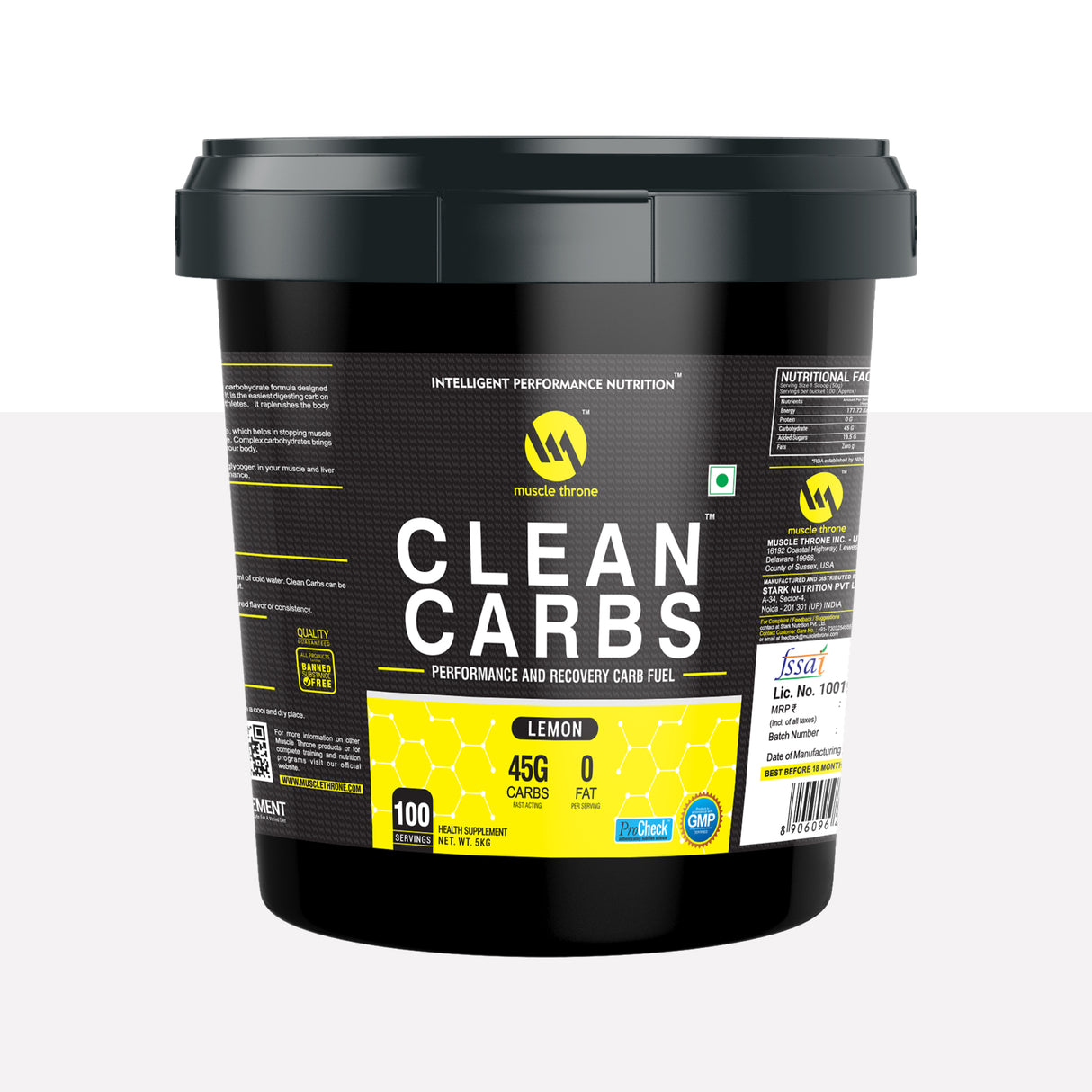 Muscle Throne Clean Carbs – 5KG