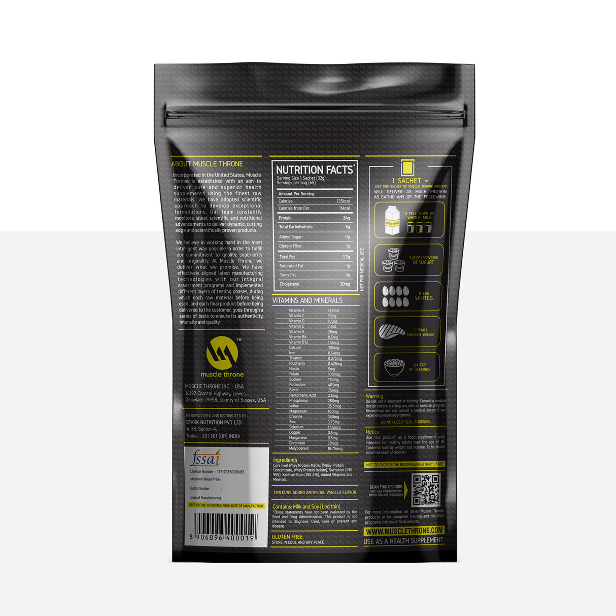 MUSCLE THRONE CORE FUEL WHEY – 2KG