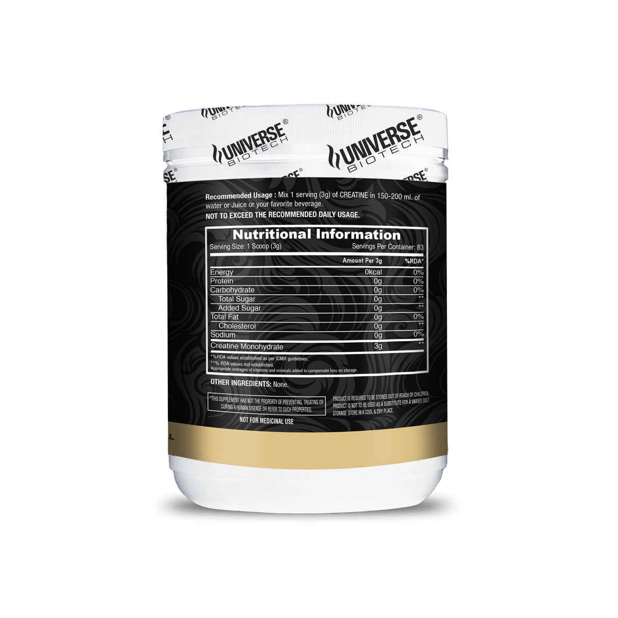 Universe Biotech  Micronized Creatine Monohydrate