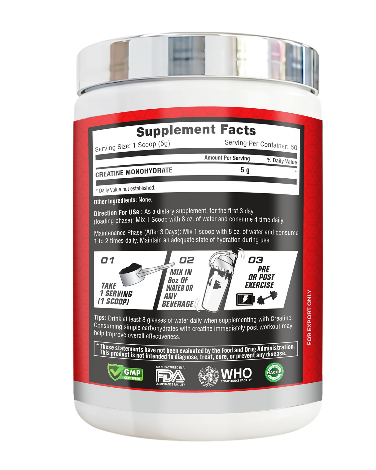 Pro Esthatic Creatine Monohydrate 250gm 83 Servings