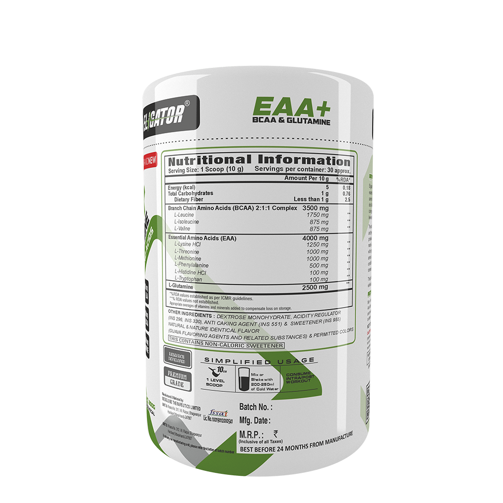 Eligator Nutrition Eaa Plus Bcaa And Glutamine (30 Servings)