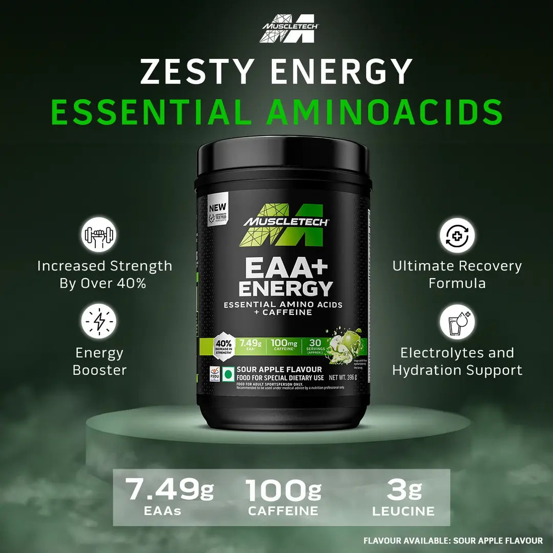 Muscletech EAA+ Energy Amino Acid, Muscle Building, Recovery