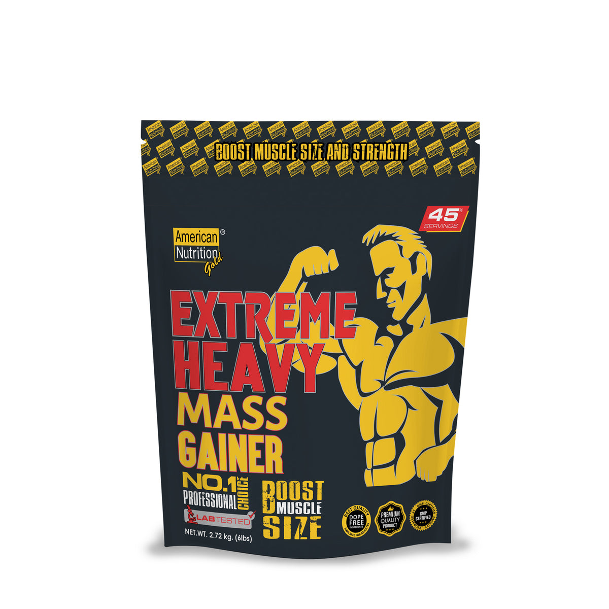 Front Gainer American Nutrition Extreme heavy Mass Gainer 2.72kg 45 Servings ...