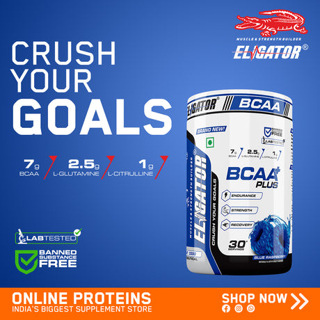 ELIGATOR BCAA PLUS 300gm, 30 Servings