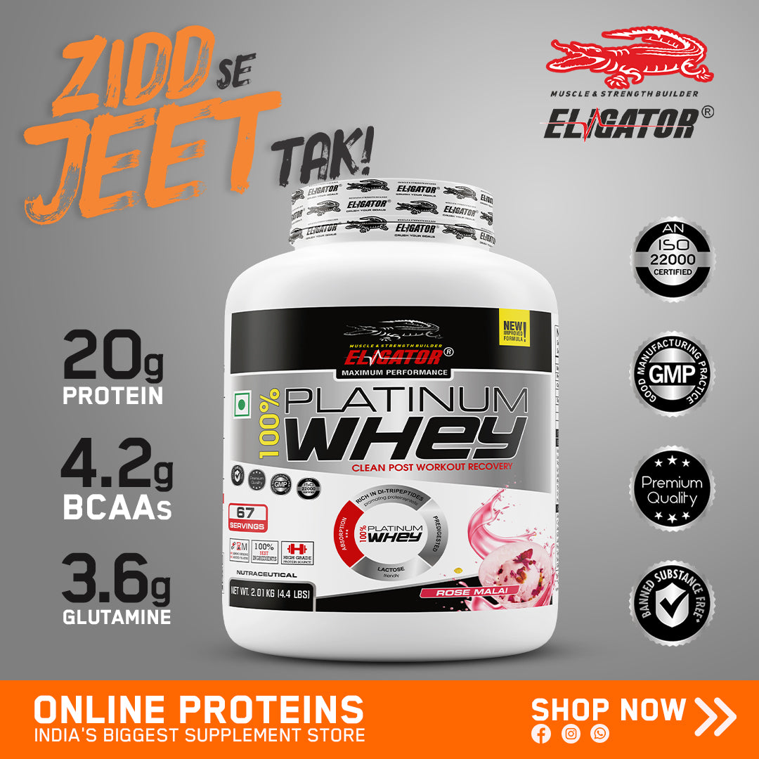 Eligator 100% Platinum Whey - 4.4lbs, 2.01 kg