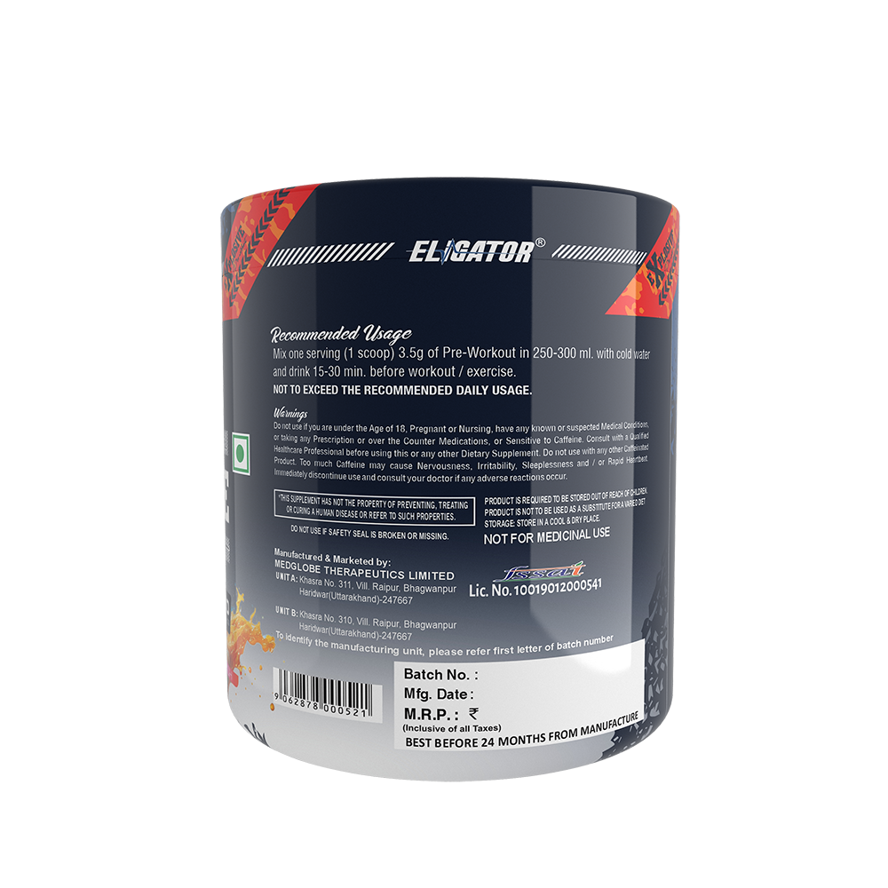 Eligator Explosive Pre Workout | 50 Servings