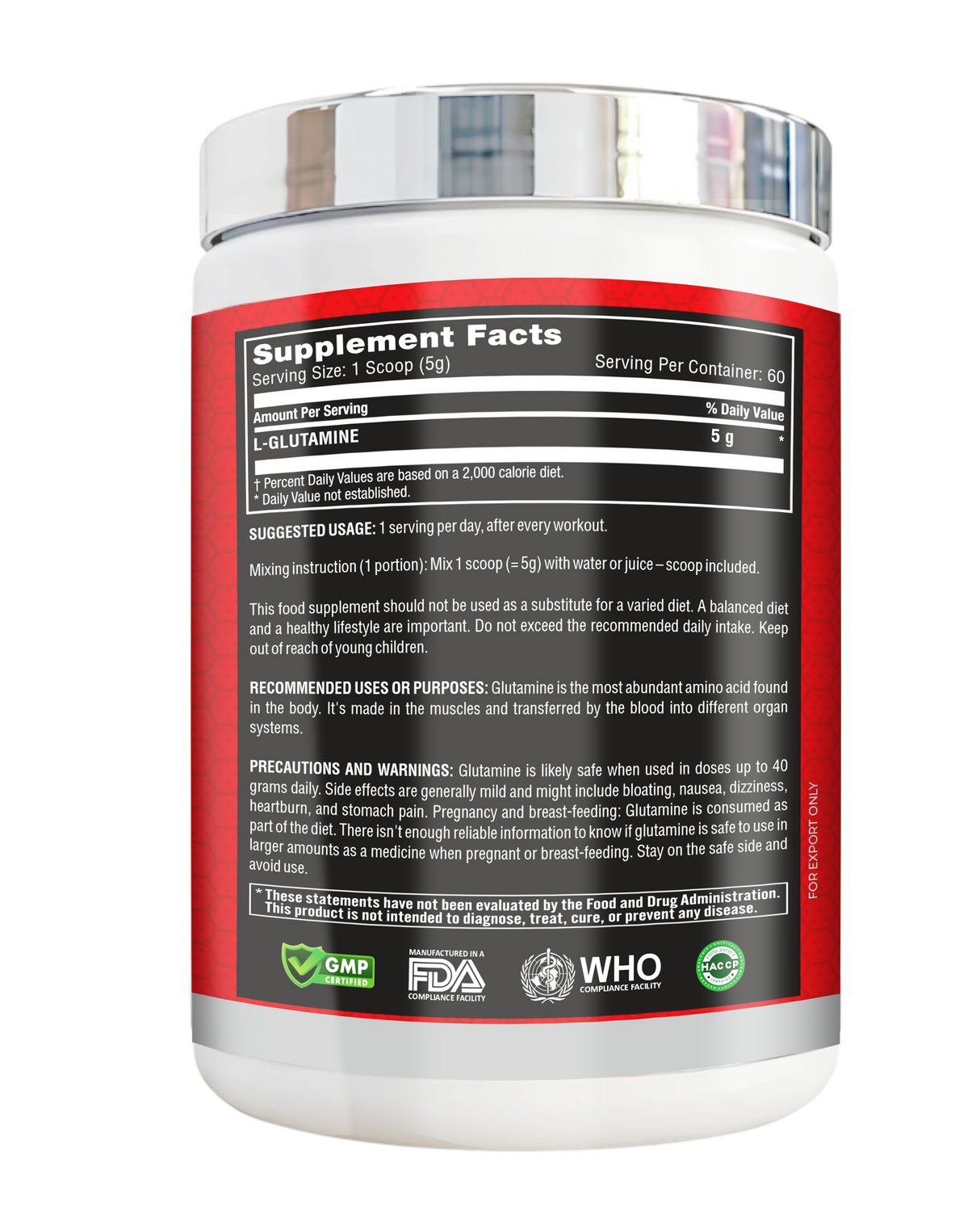 Pro Esthatic Glutamine 300g (60 Servings)
