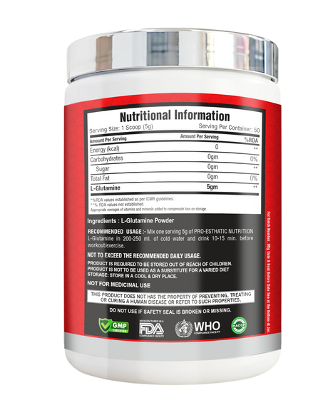 Pro-Esthatic Glutamine 300g (60 Servings)