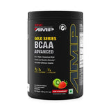 GNC AMP Gold Series BCAA Advanced | 400 gm | 30 Servings | kiwi Strawberry