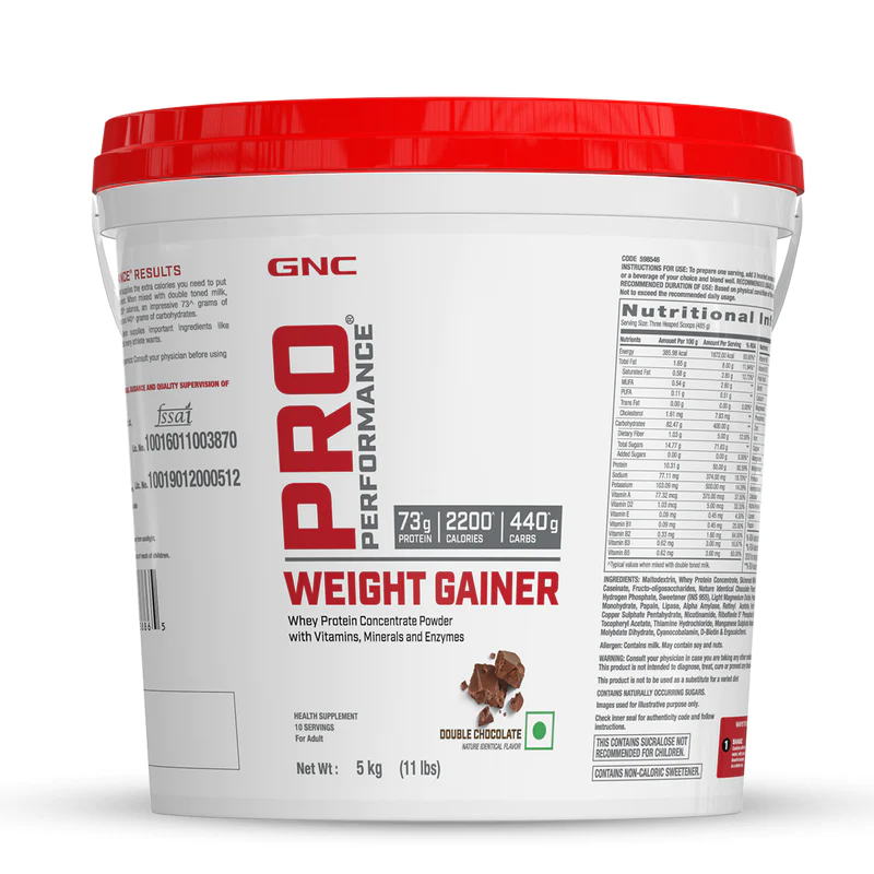 GNC Pro Performance Weight Gainer | 5KG | Double Chocolate