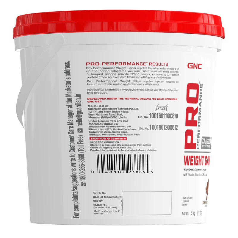 GNC Pro Performance Weight Gainer | 5KG | Double Chocolate